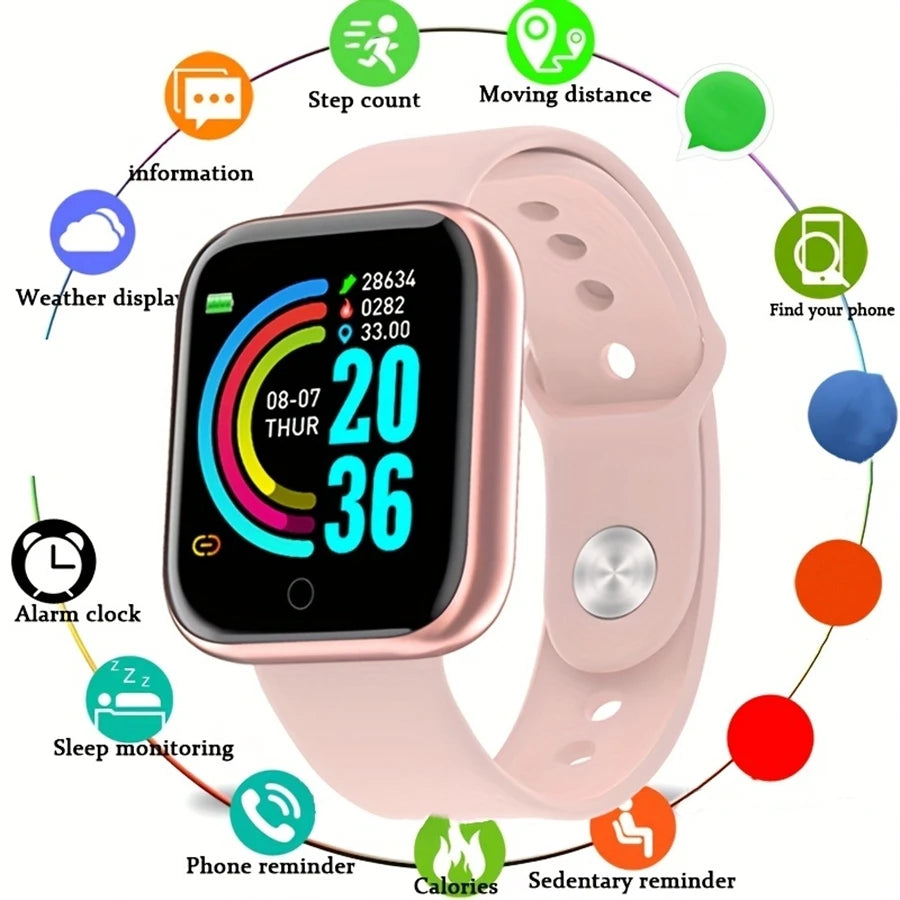 SmartFit Watch – Unisex Fitness & Message Smartwatch