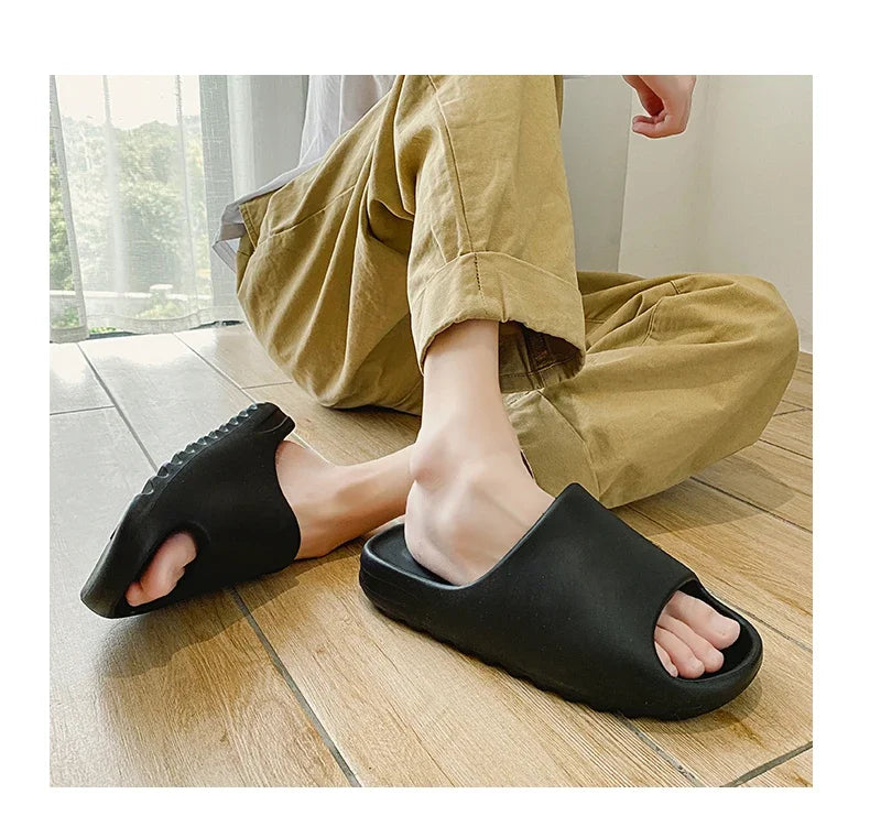 Unisex Cloud Soft-Soled EVA Sandals – Comfortable Beach Slides for Men and Women