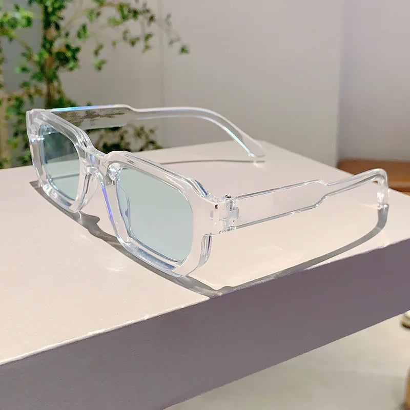 Luxury Retro Rectangle Sunglasses – Unisex UV400 Fashion Eyewear