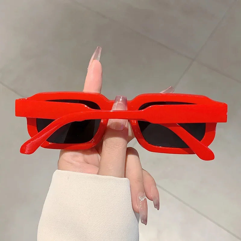 Luxury Retro Rectangle Sunglasses – Unisex UV400 Fashion Eyewear