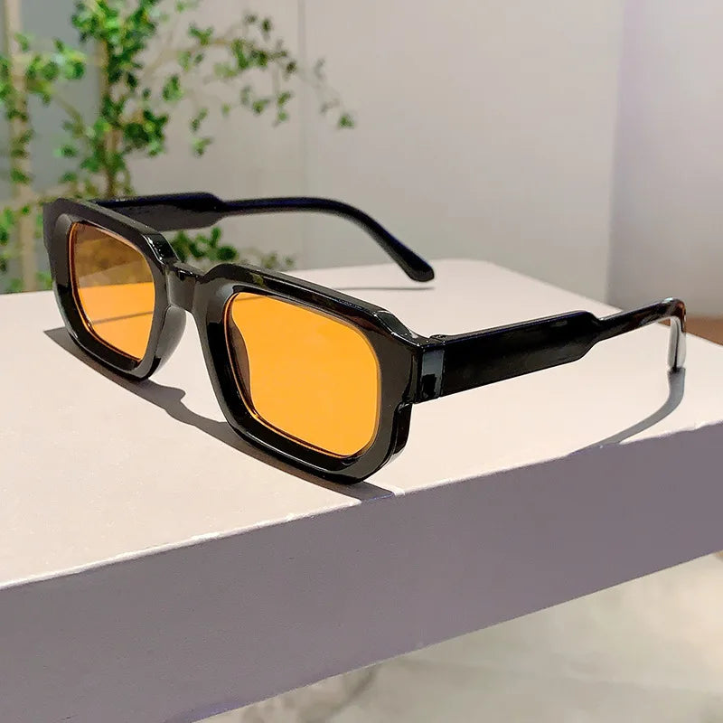 Luxury Retro Rectangle Sunglasses – Unisex UV400 Fashion Eyewear