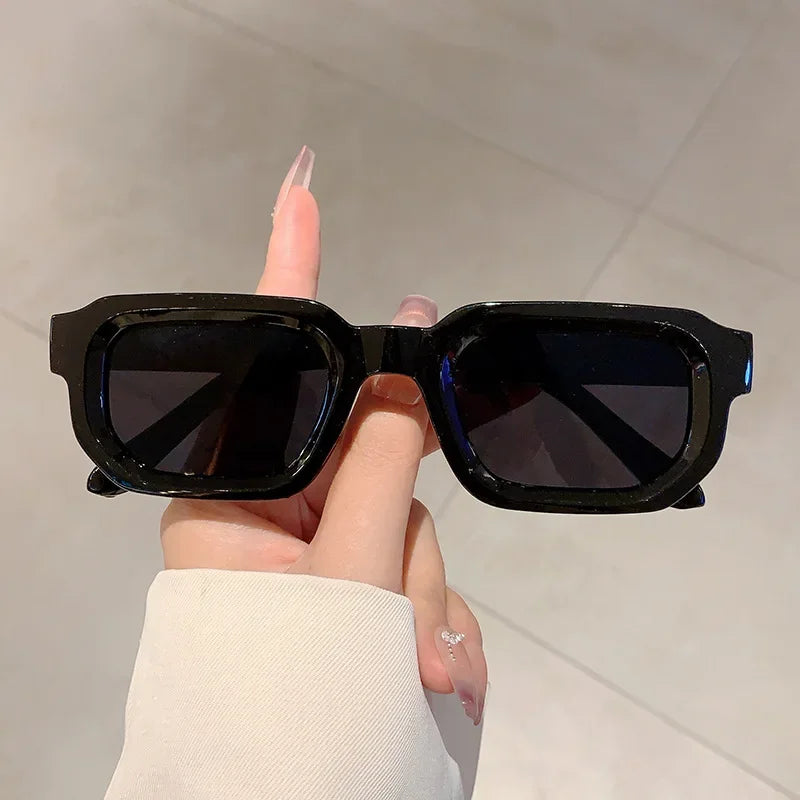 Luxury Retro Rectangle Sunglasses – Unisex UV400 Fashion Eyewear