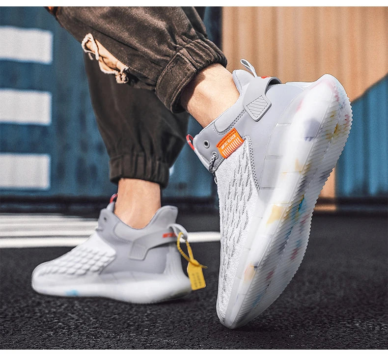 Men's Luxury Casual Sneakers – Breathable Fashion Trainers & Running Shoes