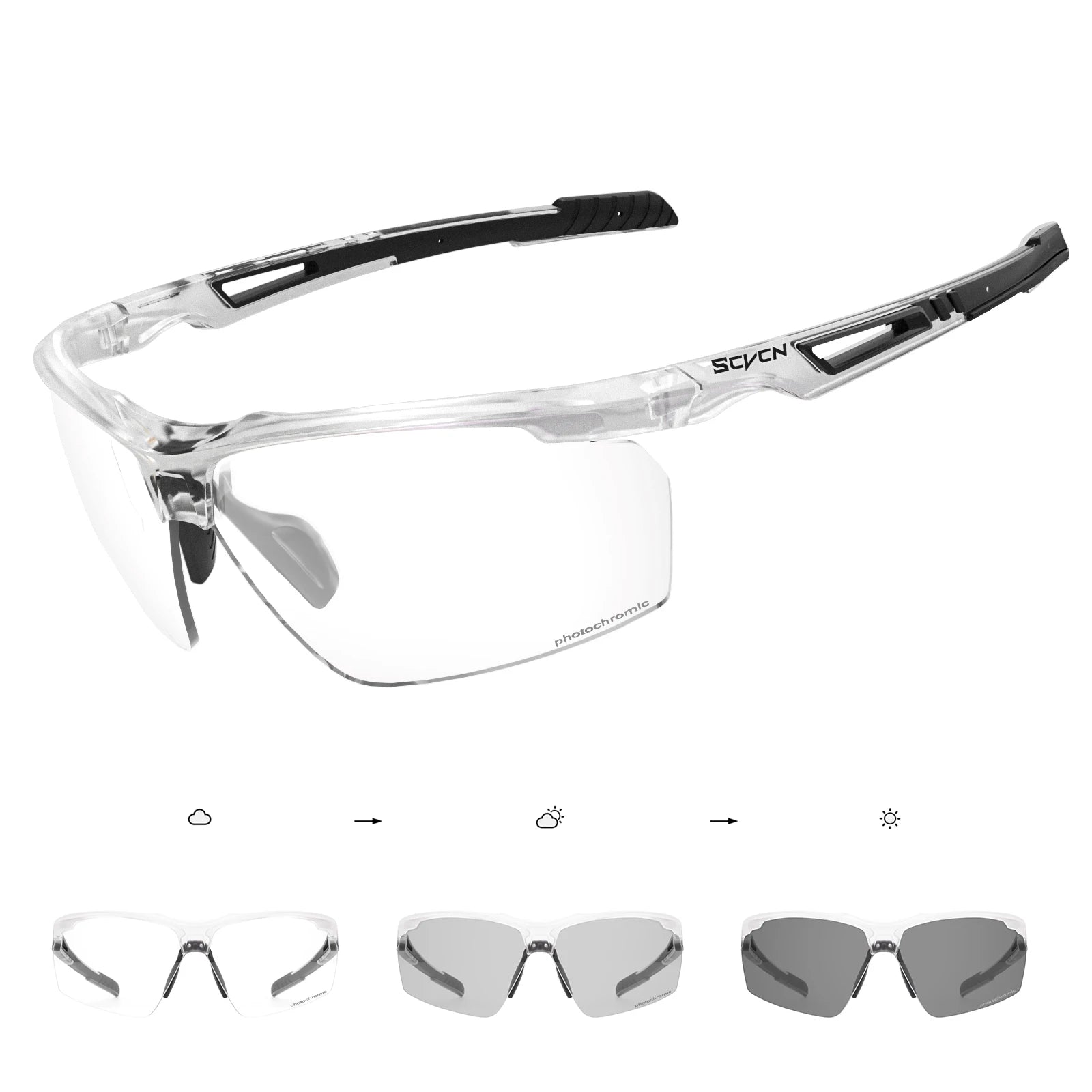 SCVCN ProRide Photochromic Sunglasses