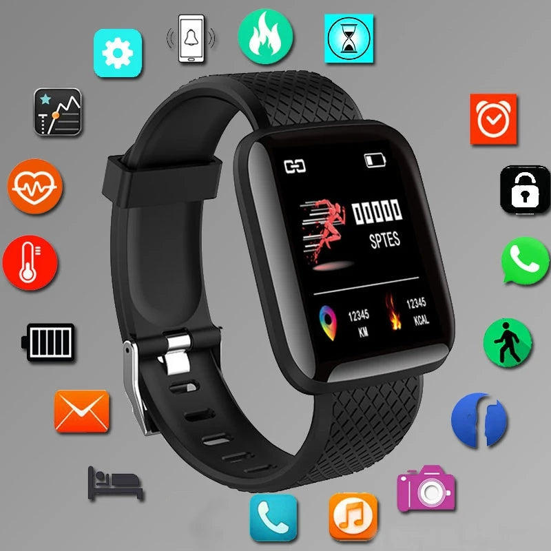 SmartFit Watch – Unisex Fitness & Message Smartwatch