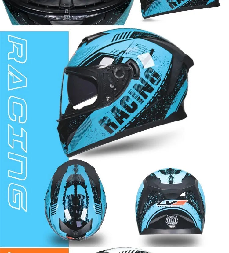 SafeRide Modular Full Face Helmet