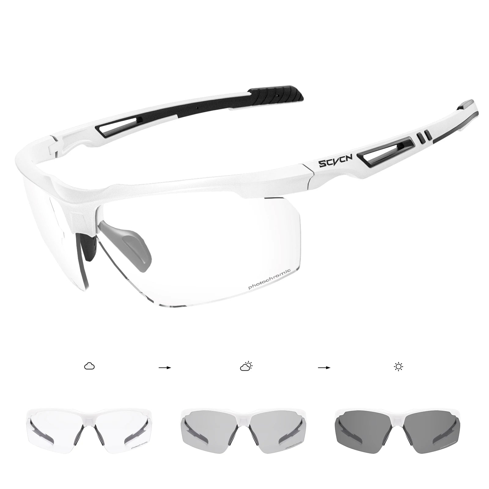 SCVCN ProRide Photochromic Sunglasses