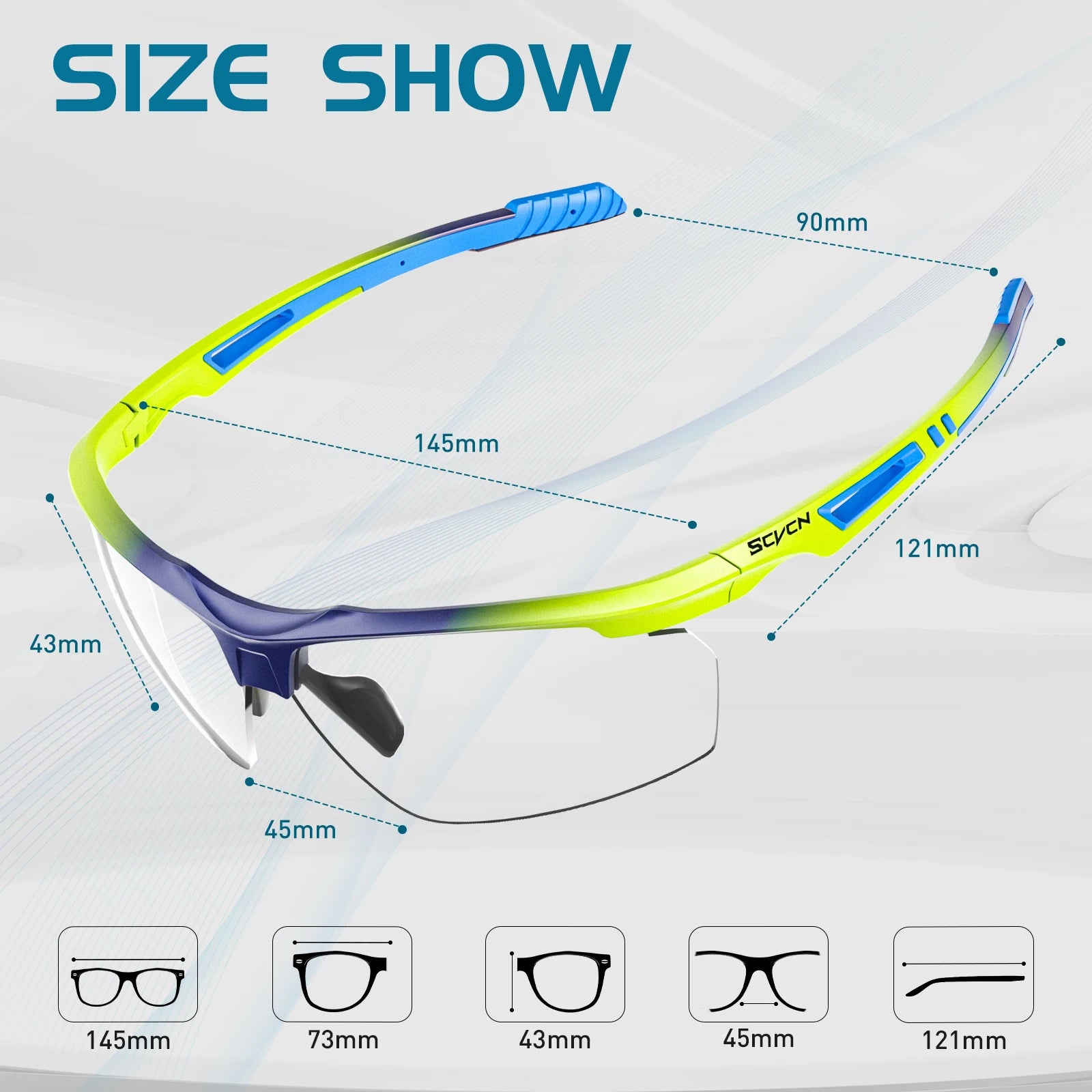 SCVCN ProRide Photochromic Sunglasses