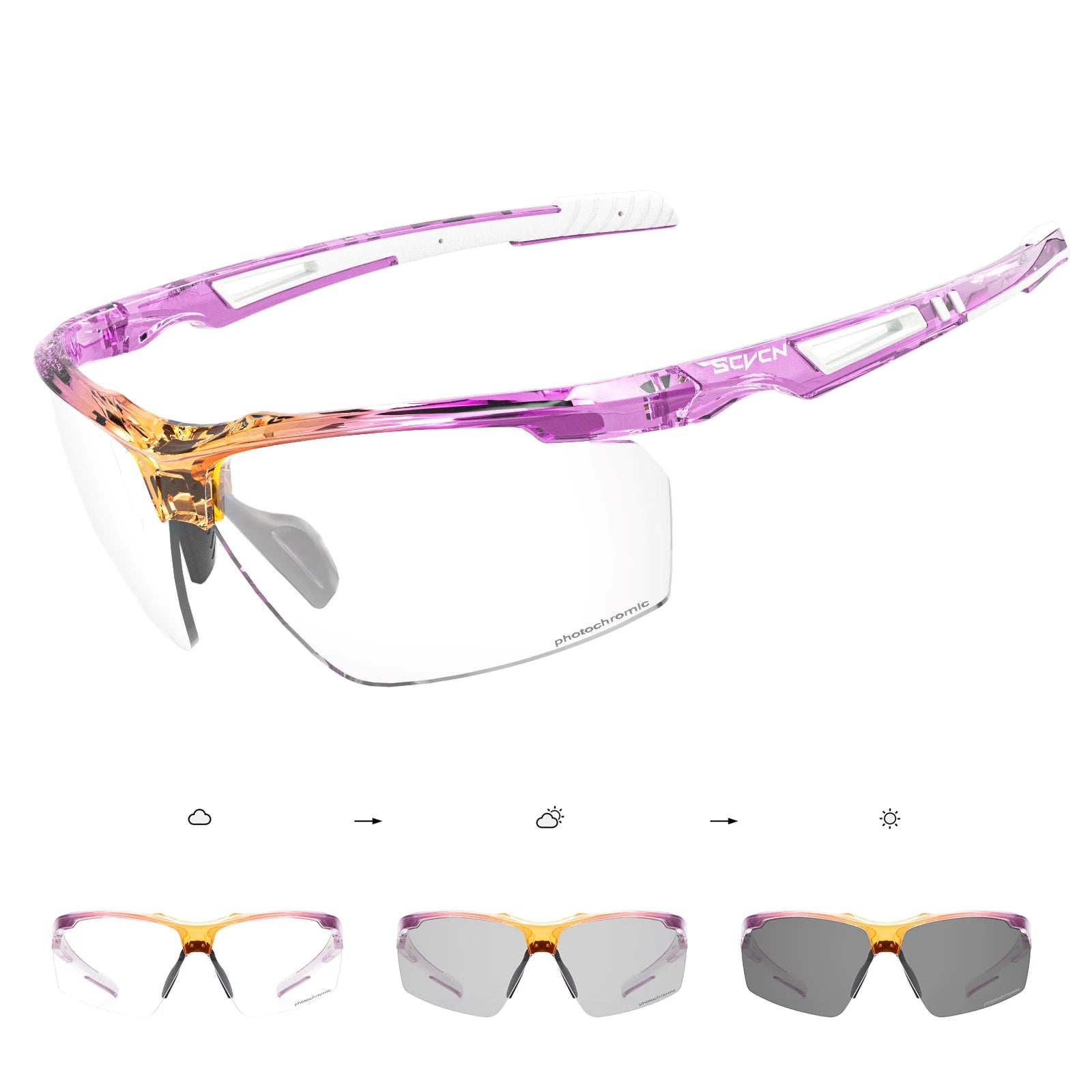 SCVCN ProRide Photochromic Sunglasses