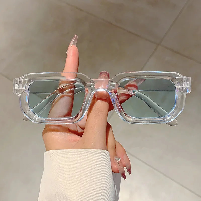 Luxury Retro Rectangle Sunglasses – Unisex UV400 Fashion Eyewear