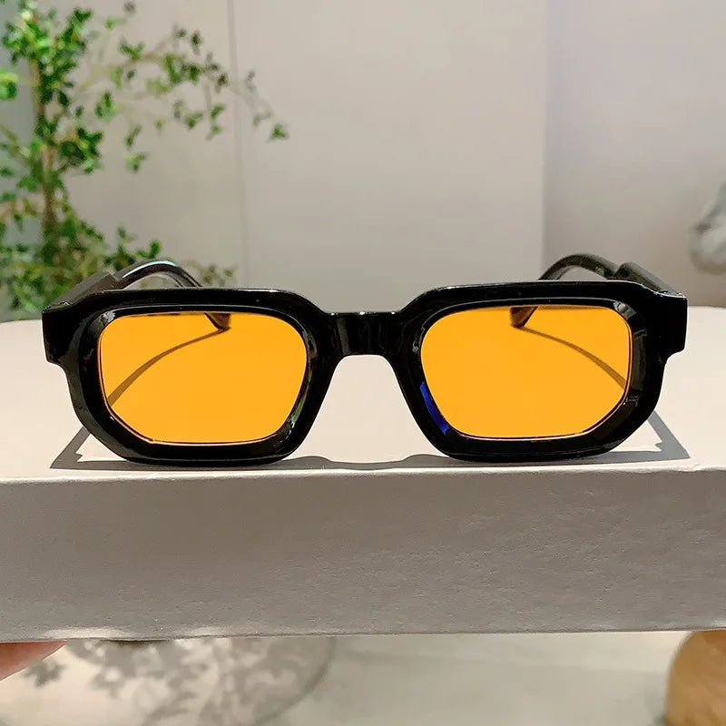 Luxury Retro Rectangle Sunglasses – Unisex UV400 Fashion Eyewear