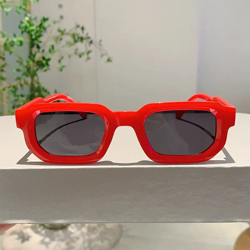 Luxury Retro Rectangle Sunglasses – Unisex UV400 Fashion Eyewear